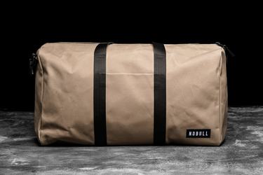 Nobull Waxed Canvas Men's Duffle Light Brown | Australia (NH6078)